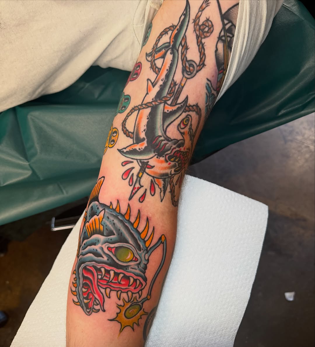 Tattoo by @tattoosbychrismikesell — american_traditional, illustrative