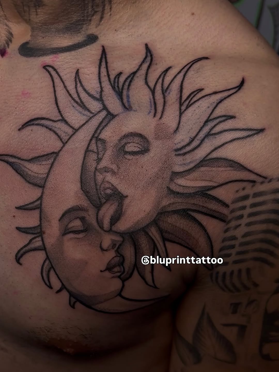 Tattoo by @bluprinttattoo โ black_and_grey
