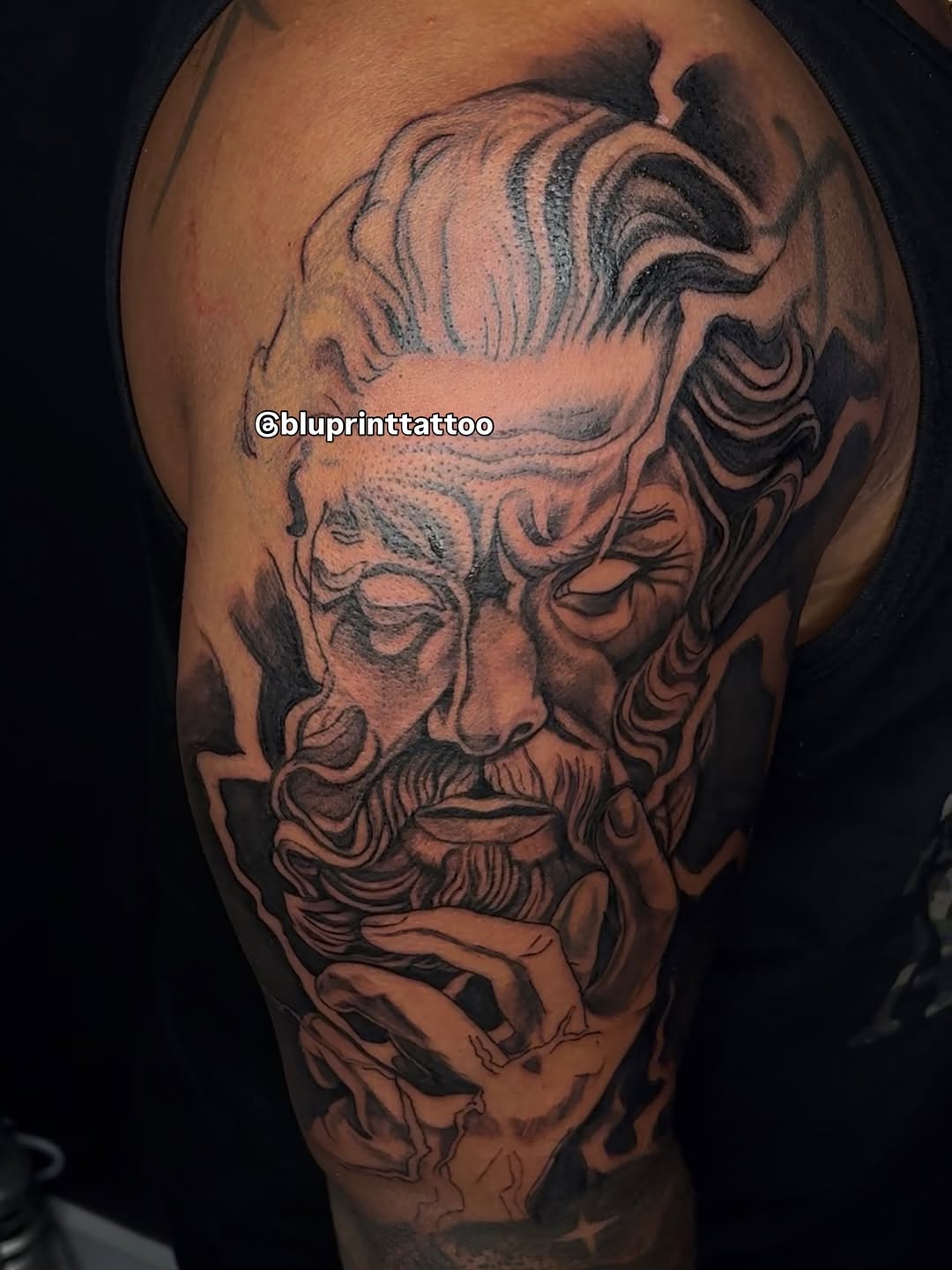 Tattoo by @bluprinttattoo โ black_and_grey, realism