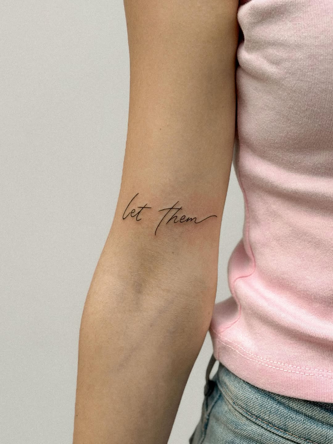 Tattoo by @vvityya.ink — lettering_script, fine_line