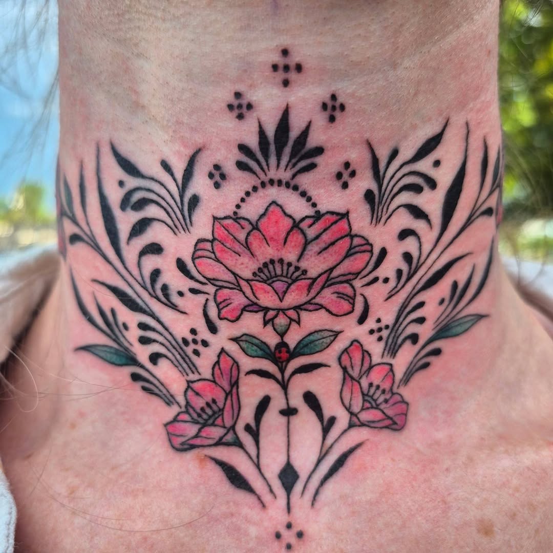 Tattoo by @_tc.ink — illustrative, dotwork
