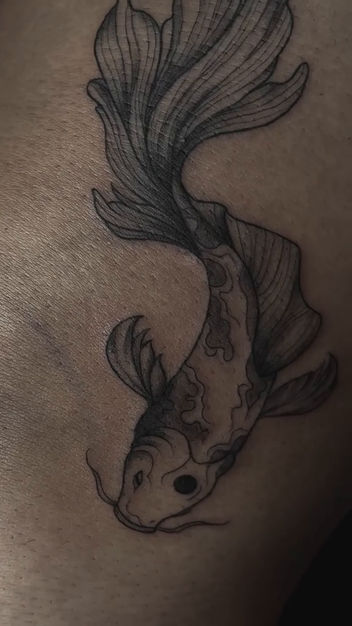 Tattoo by @myink.giingii — fine_line, japanese_irezumi