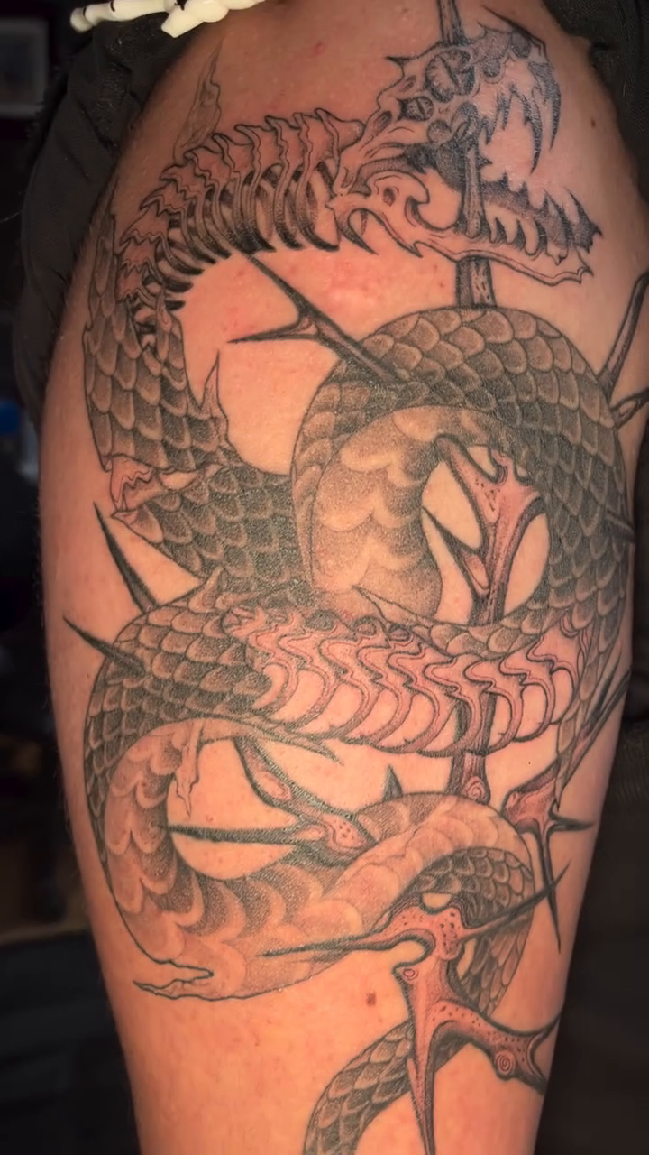 Tattoo by @triple888tattoos — black_and_grey, realism