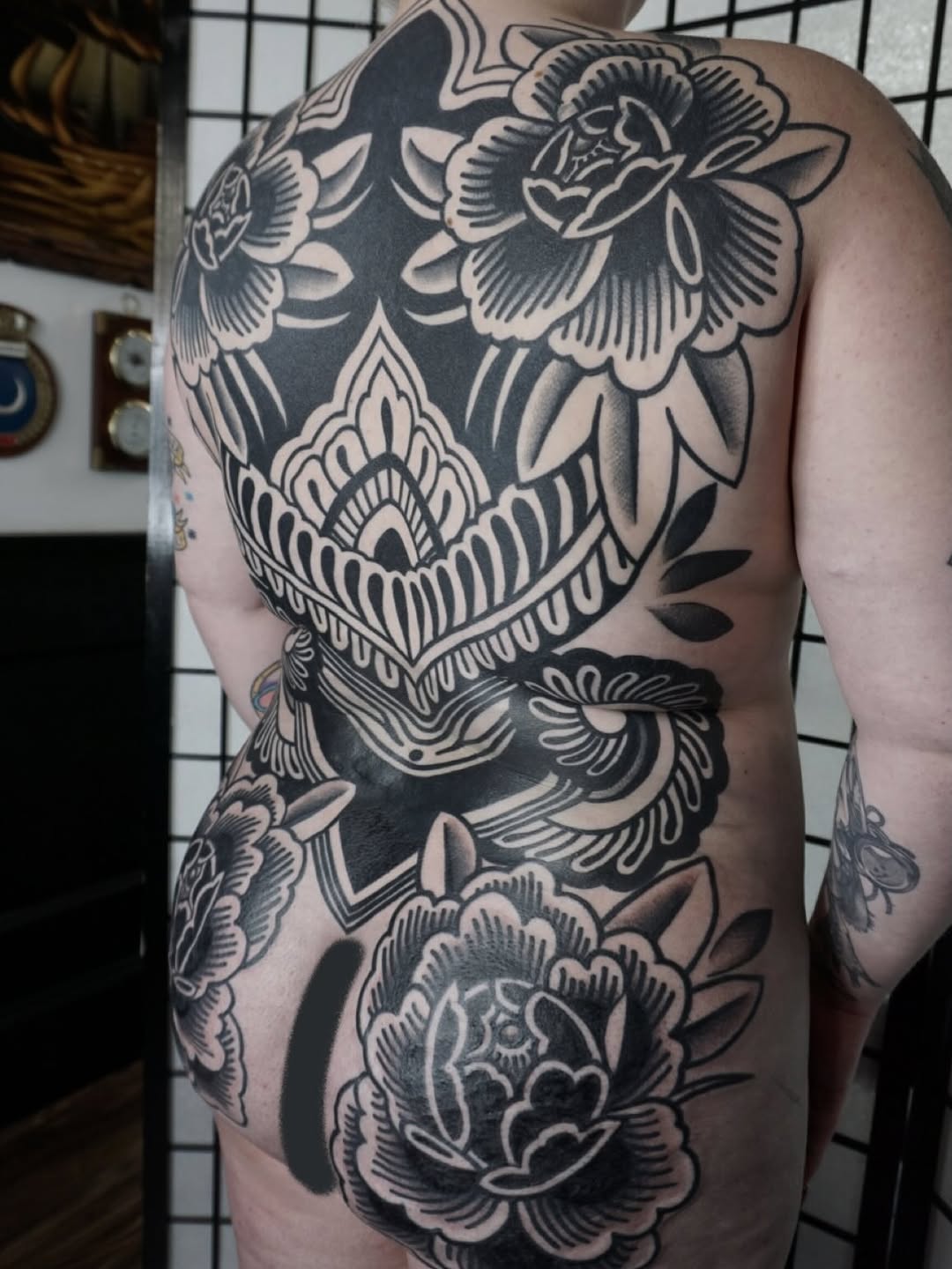 Tattoo by @sarahxtinetattoo — american_traditional, blackwork