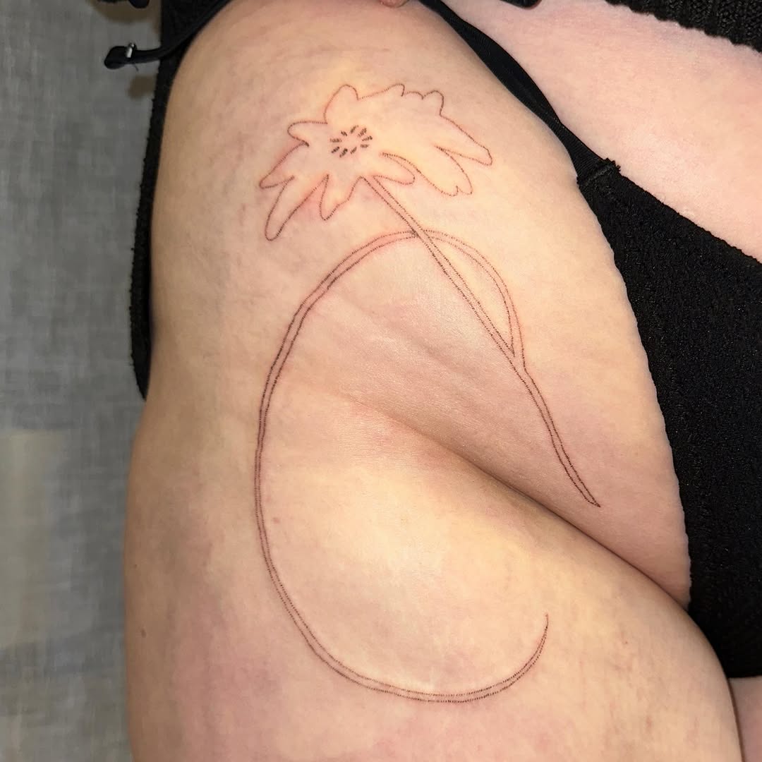 Tattoo by @pokingyousoftly — fine_line, minimalist