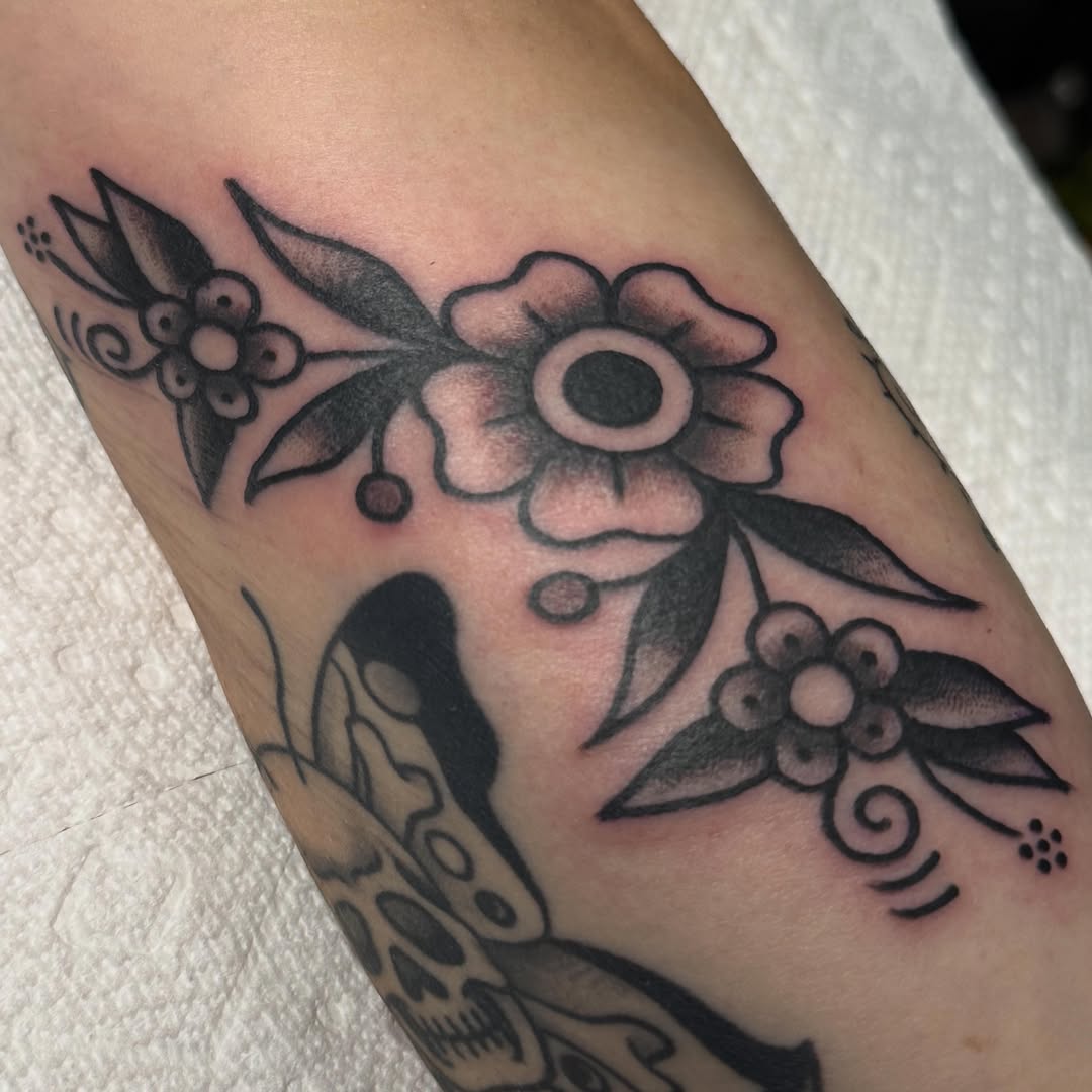 Tattoo by @tradkatz — american_traditional, black_and_grey