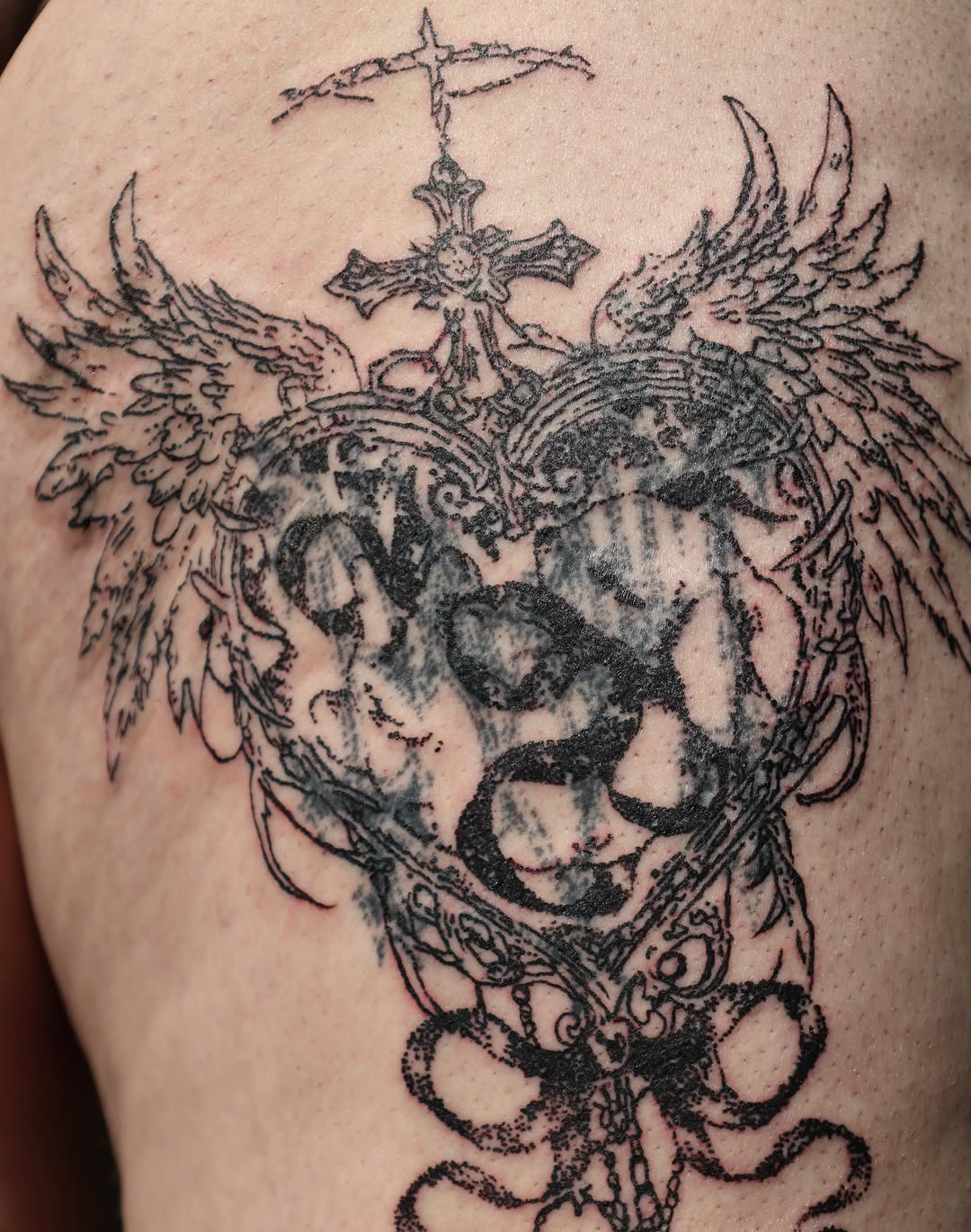 Tattoo by @loui_lays_ink — blackwork, ornamental