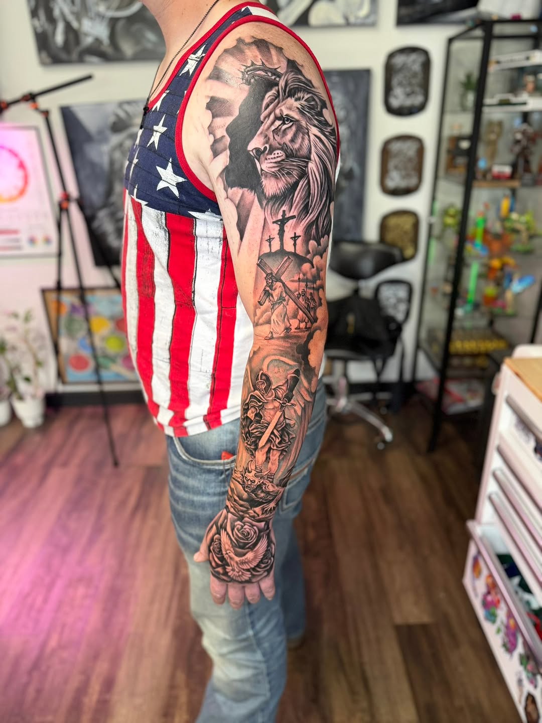 Tattoo by @artbymeado — realism, black_and_grey