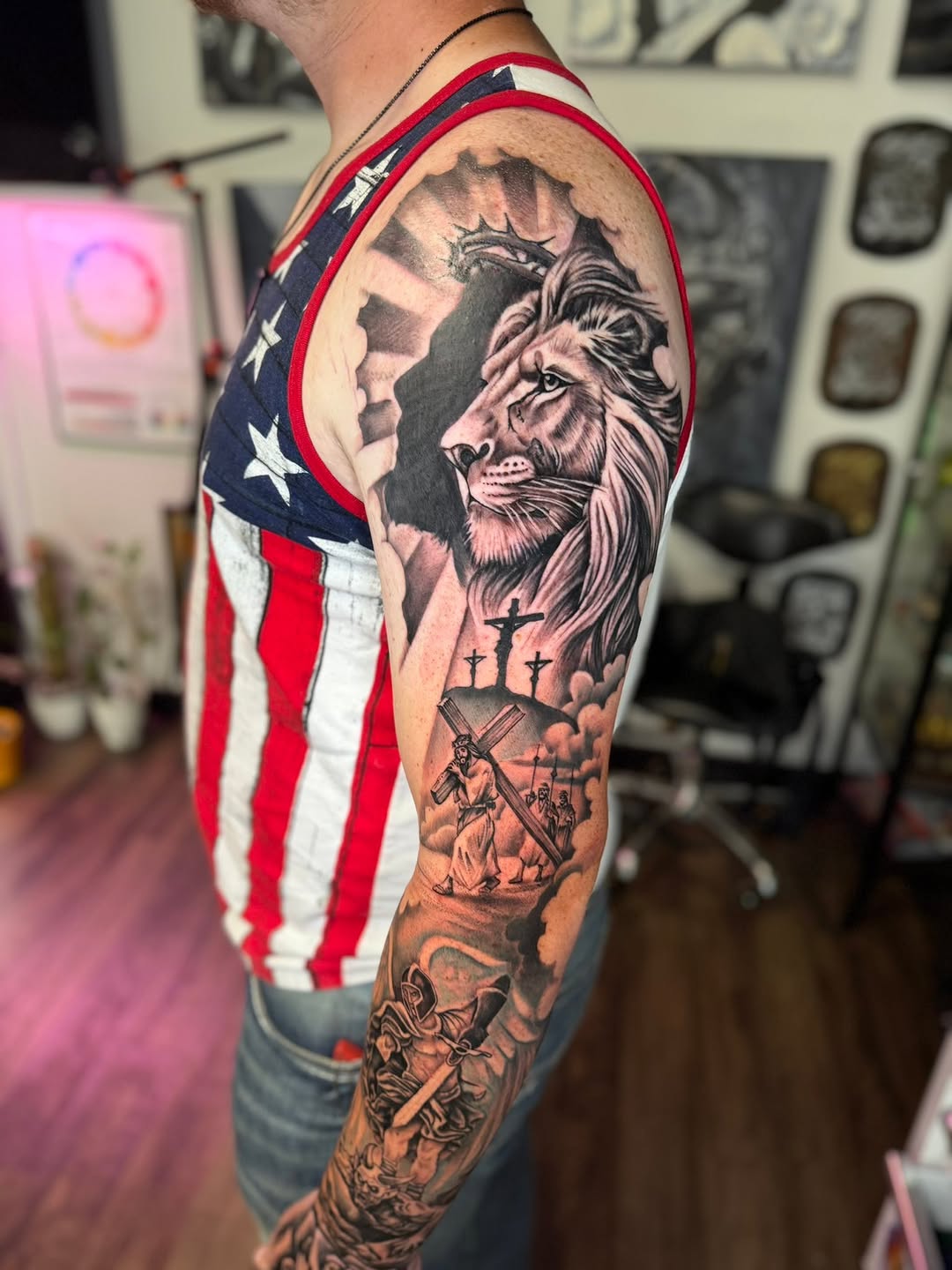 Tattoo by @artbymeado — realism, black_and_grey