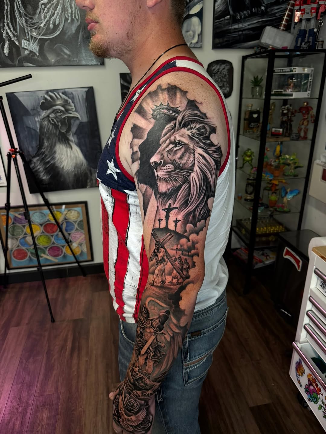 Tattoo by @artbymeado — realism, black_and_grey