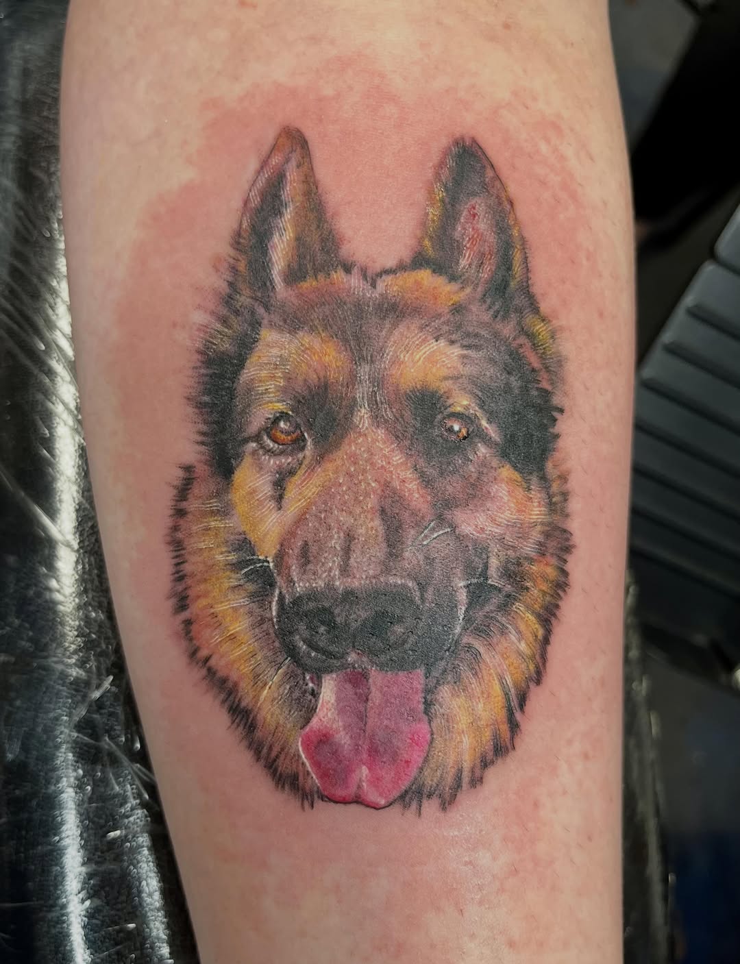 Tattoo by @necro_comicon — realism, black_and_grey