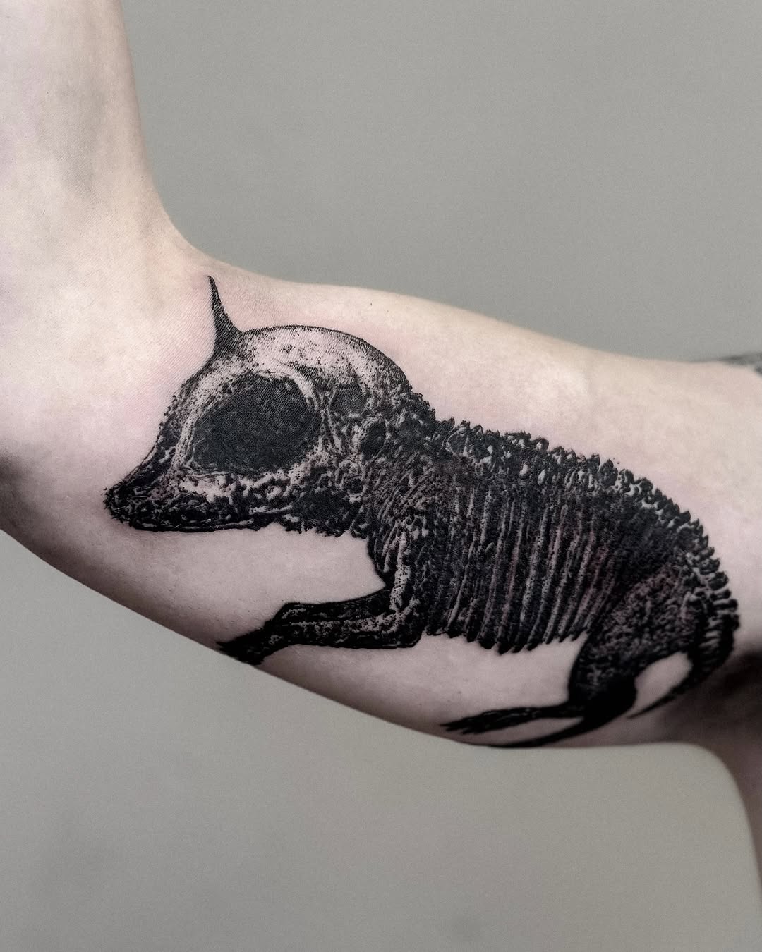 Tattoo by @inkofahma — blackwork, dark_realism
