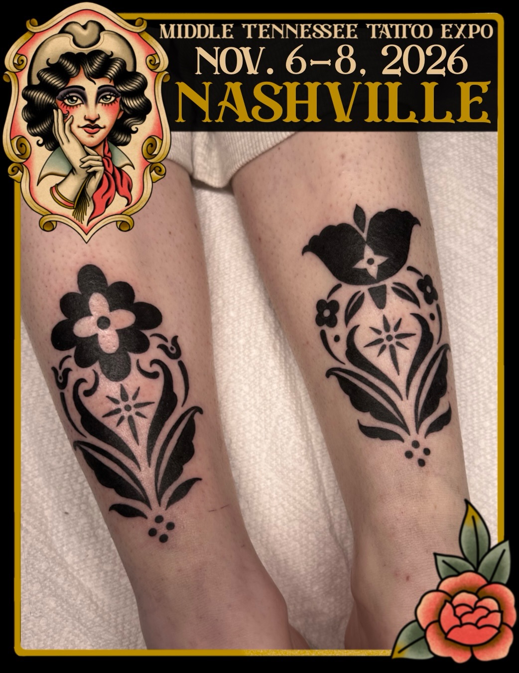 Tattoo by @darbytattoos — blackwork, illustrative