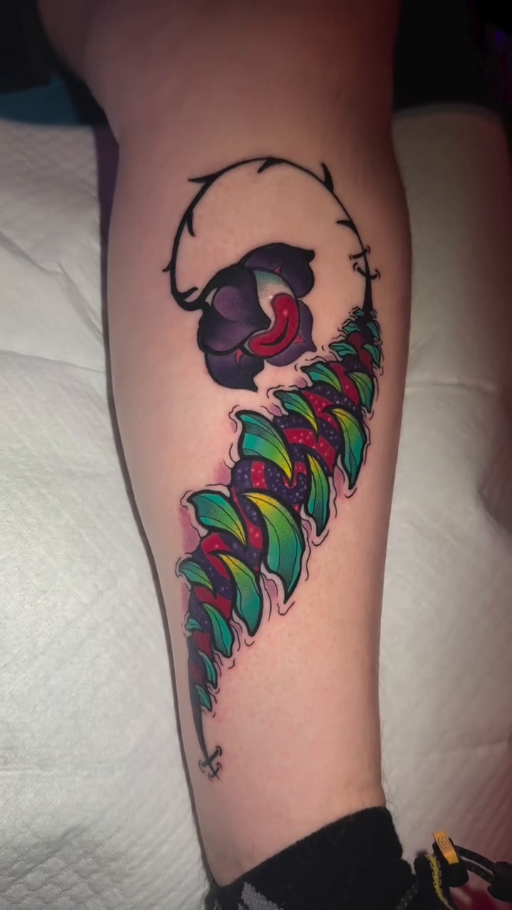 Tattoo by @nicoleroartattoos — black_and_grey, realism