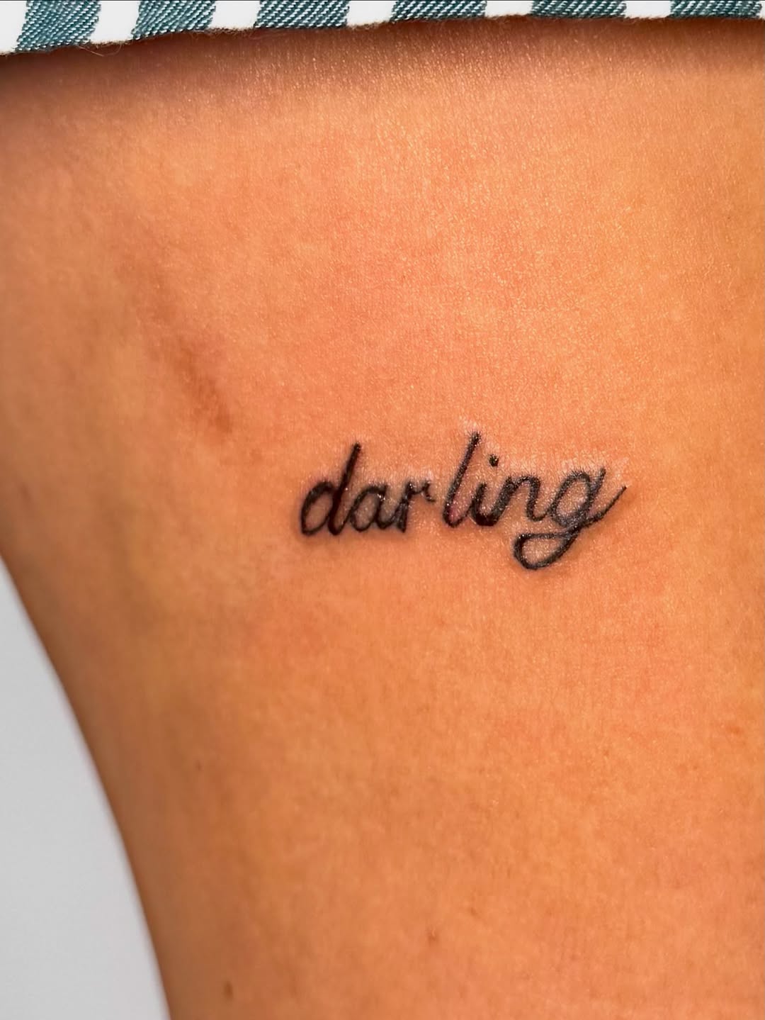 Tattoo by @inkbynicolee — lettering_script, fine_line