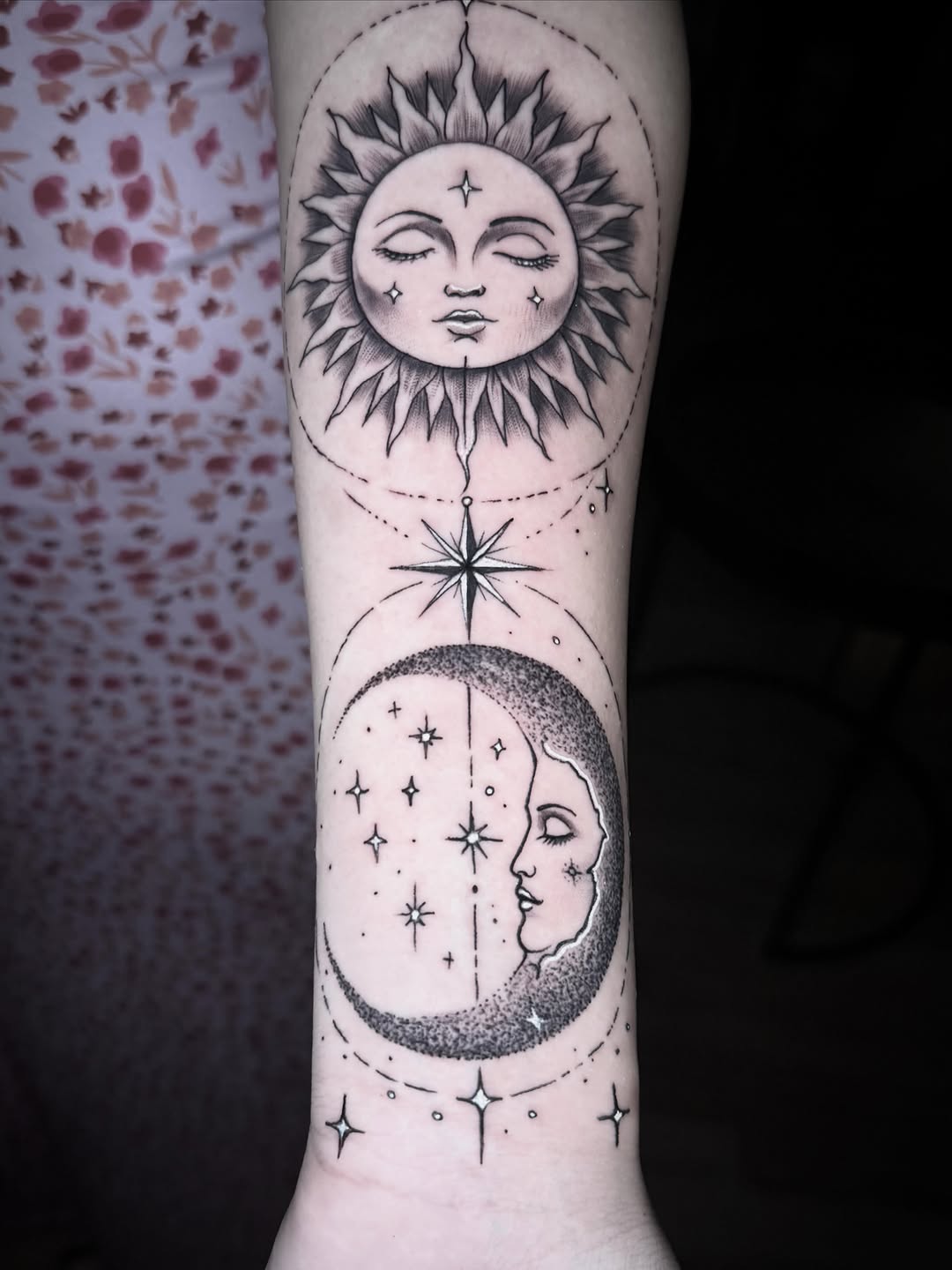 Tattoo by @ericzuluart — fine_line, dotwork
