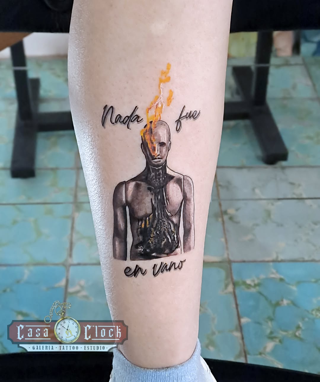 Tattoo by @casa.clock β illustrative, black_and_grey