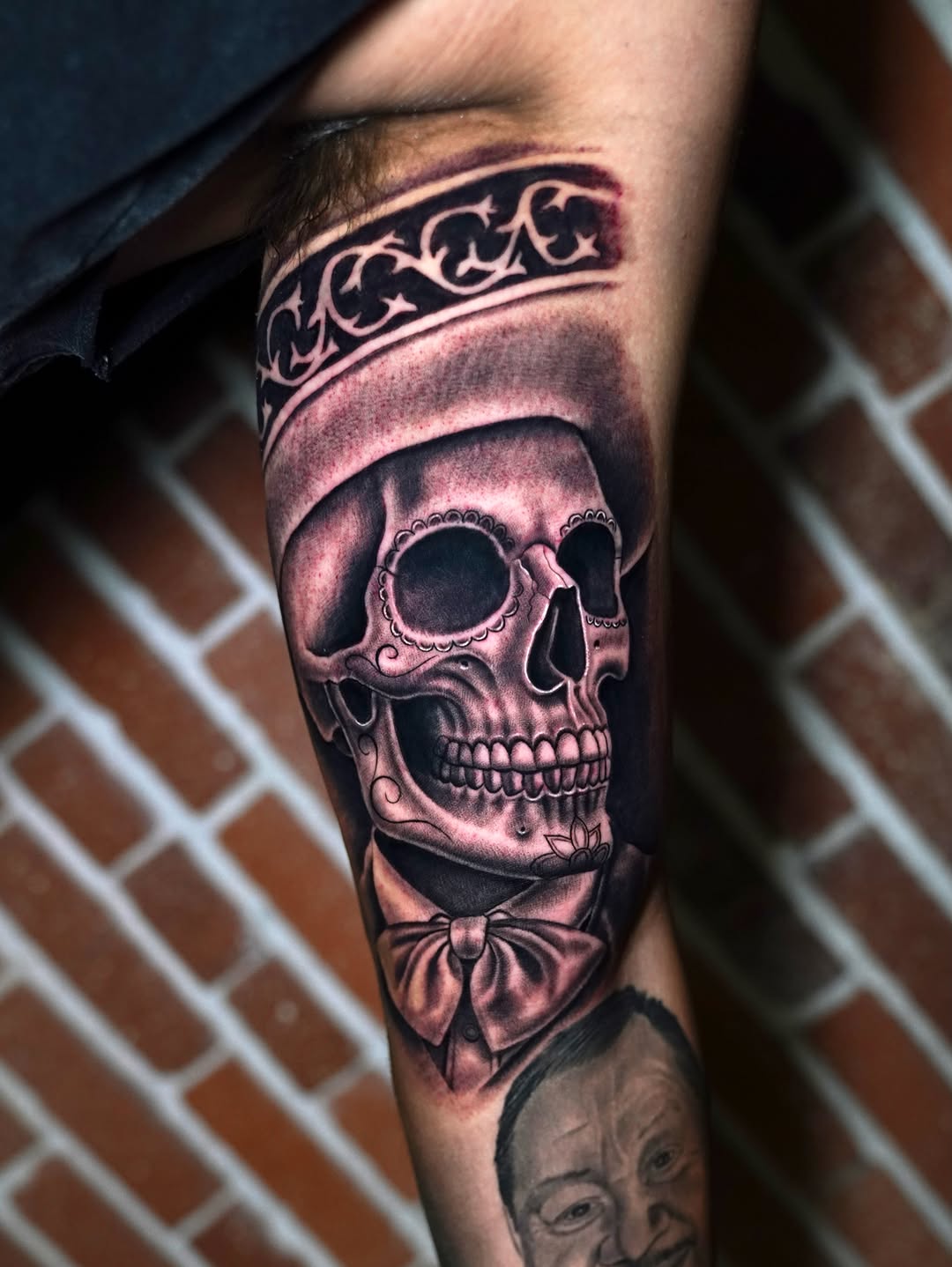Tattoo by @smileyartla — black_and_grey, realism