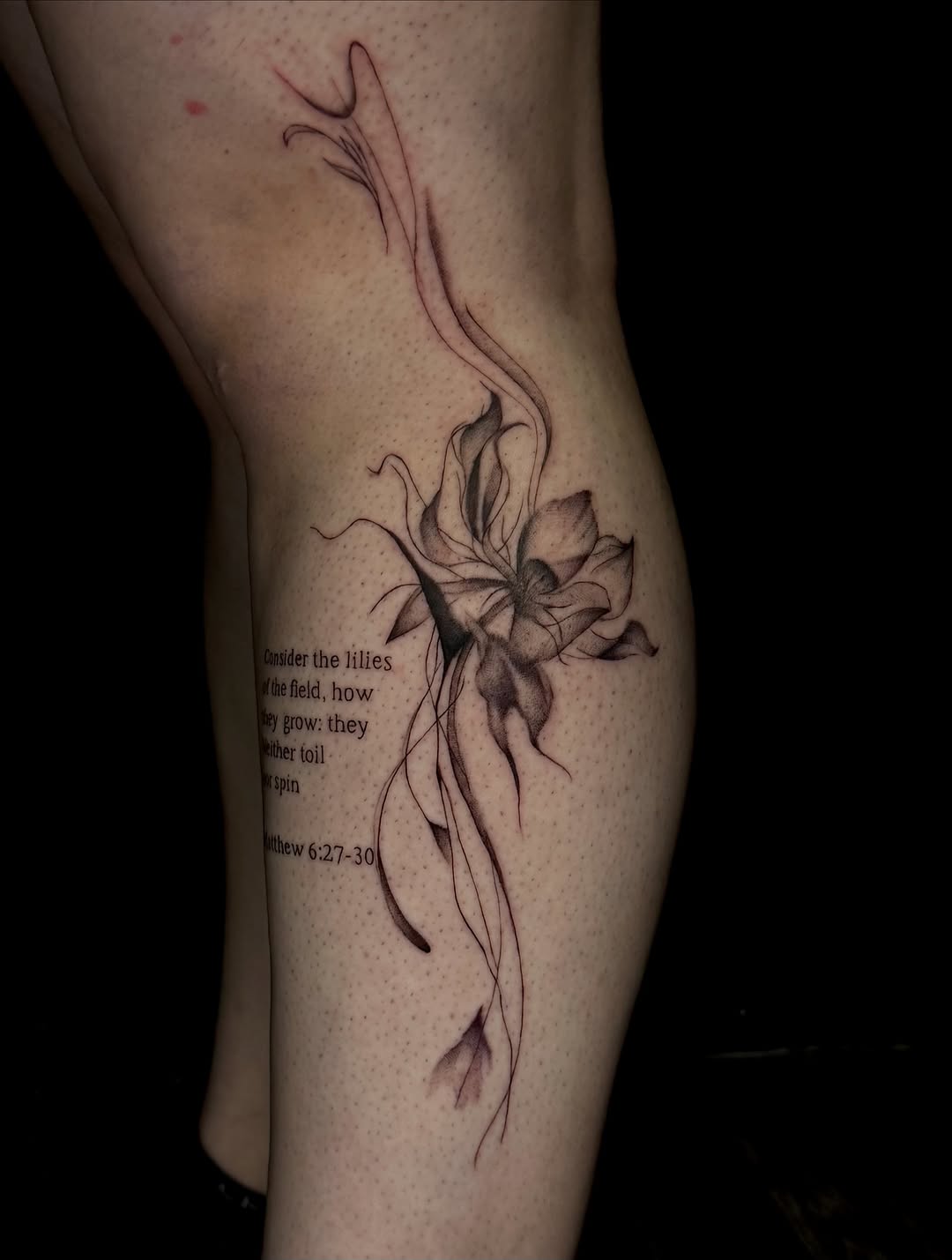 Tattoo by @inkwlexaa — fine_line, black_and_grey