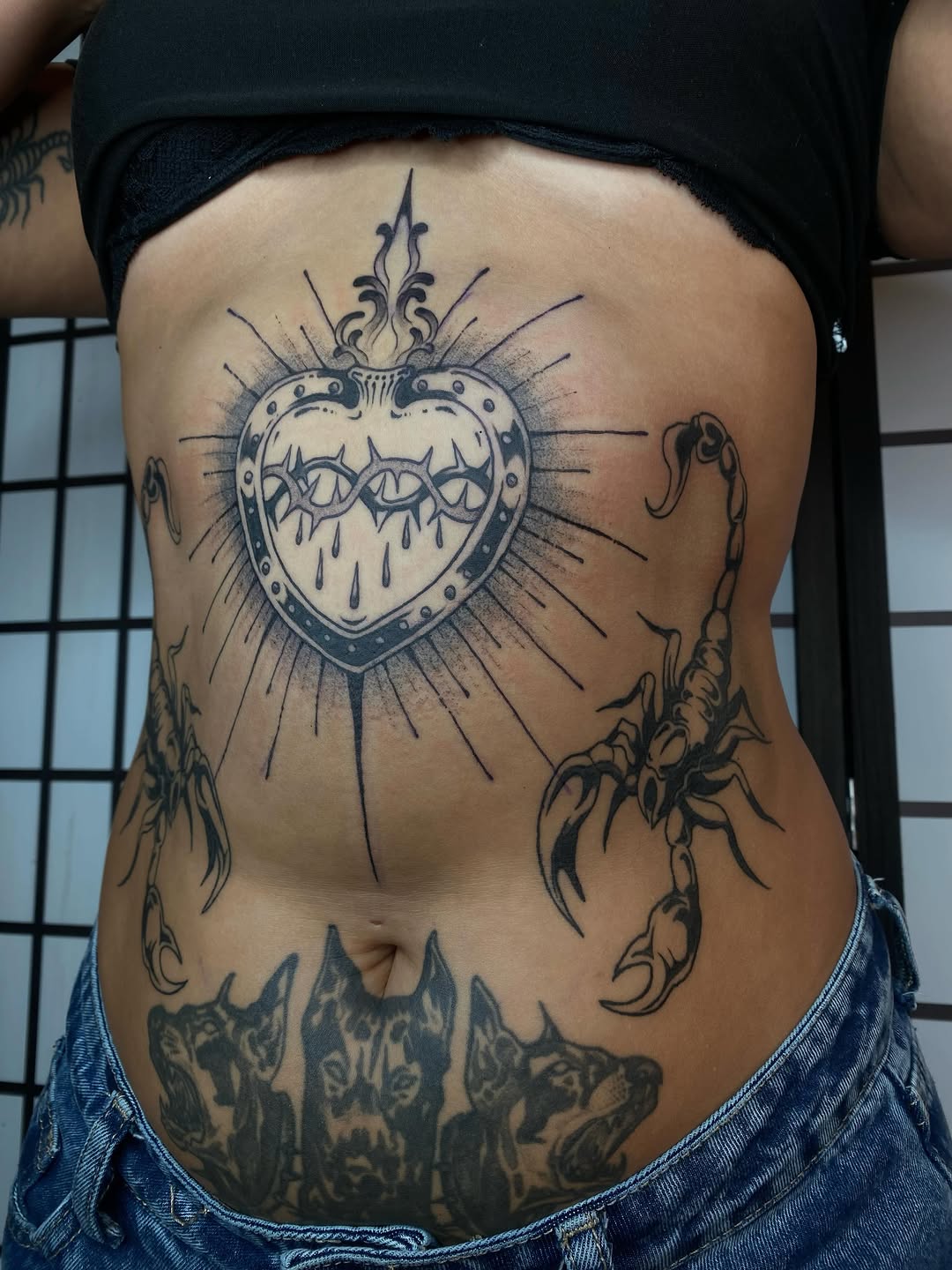 Tattoo by @magic_rabbitt โ blackwork