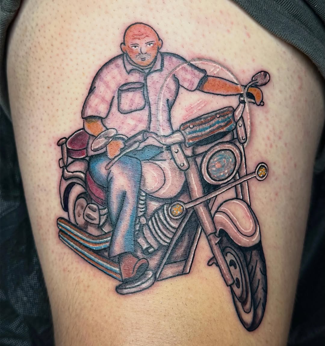 Tattoo by @scorpio.memento — american_traditional, illustrative