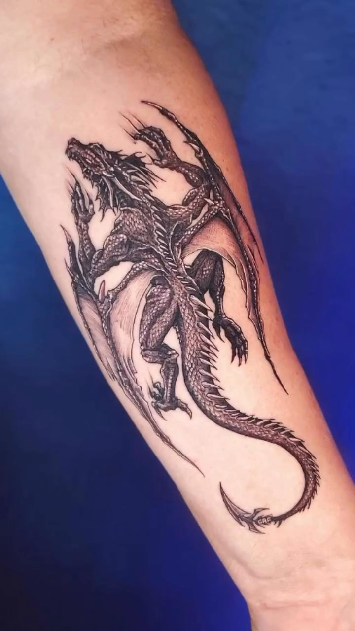 Tattoo by @lunchbox_ink — black_and_grey, realism