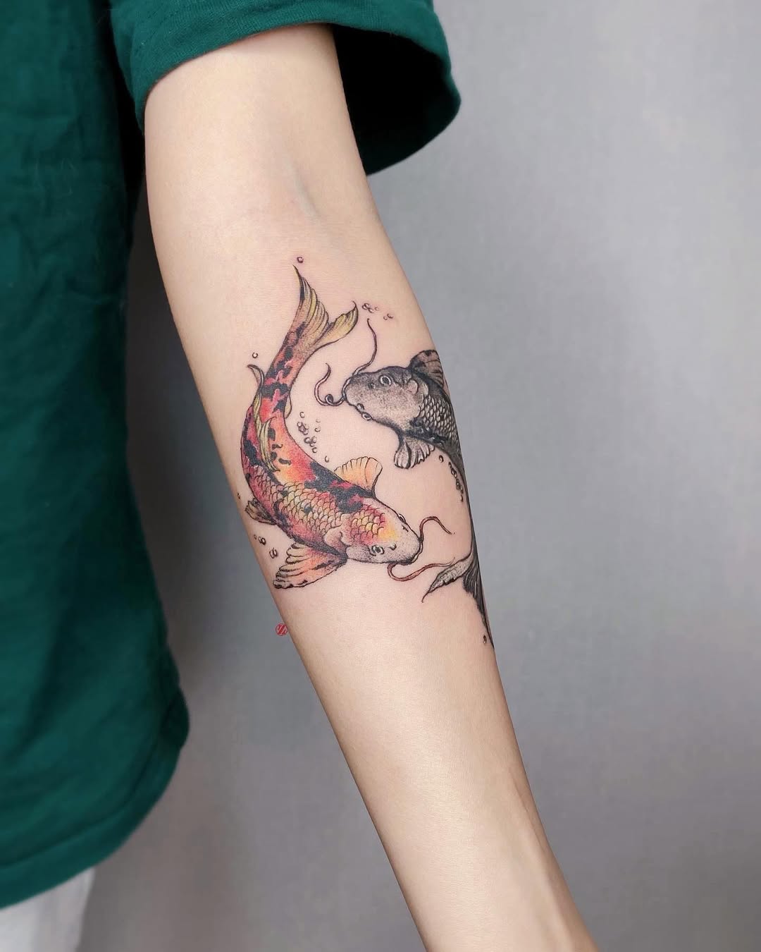 Tattoo by @jiang_tattooer โ japanese_irezumi, black_and_grey