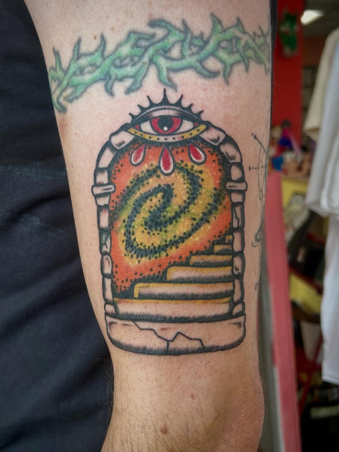 Tattoo by @bloodybriaa — american_traditional, illustrative