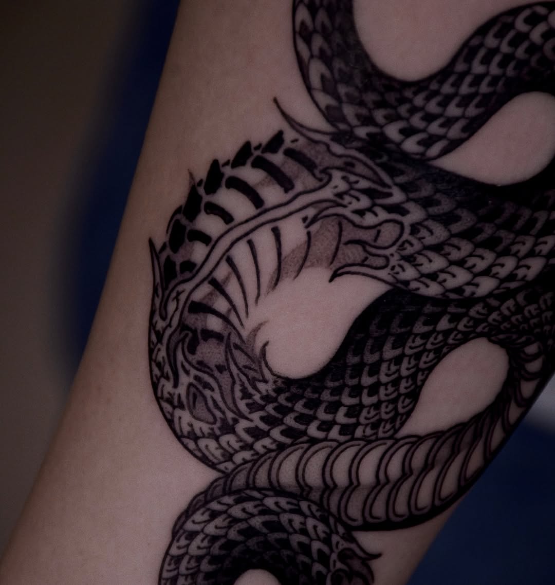 Tattoo by @gary.tattooer — blackwork, illustrative