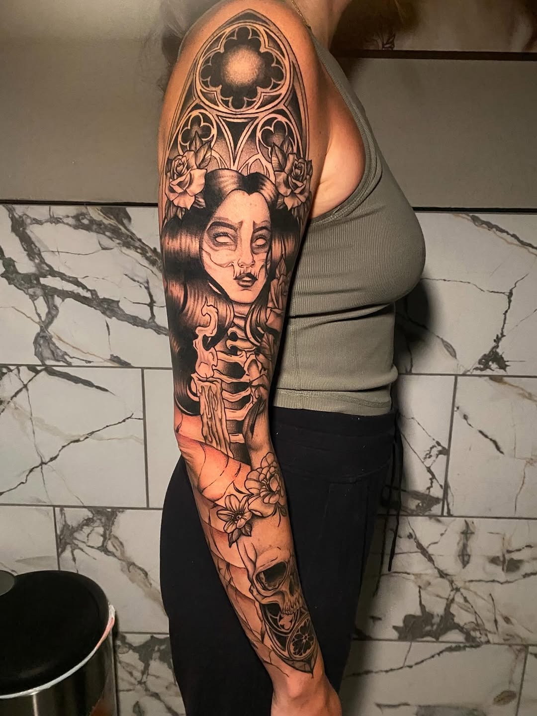 Tattoo by @nathena.ink — black_and_grey, realism