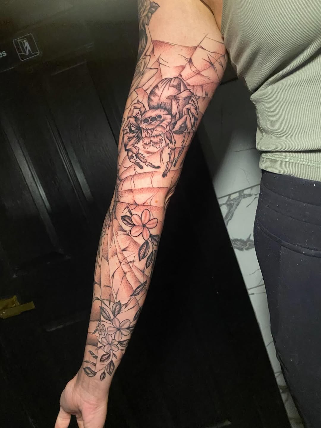 Tattoo by @nathena.ink — realism, black_and_grey