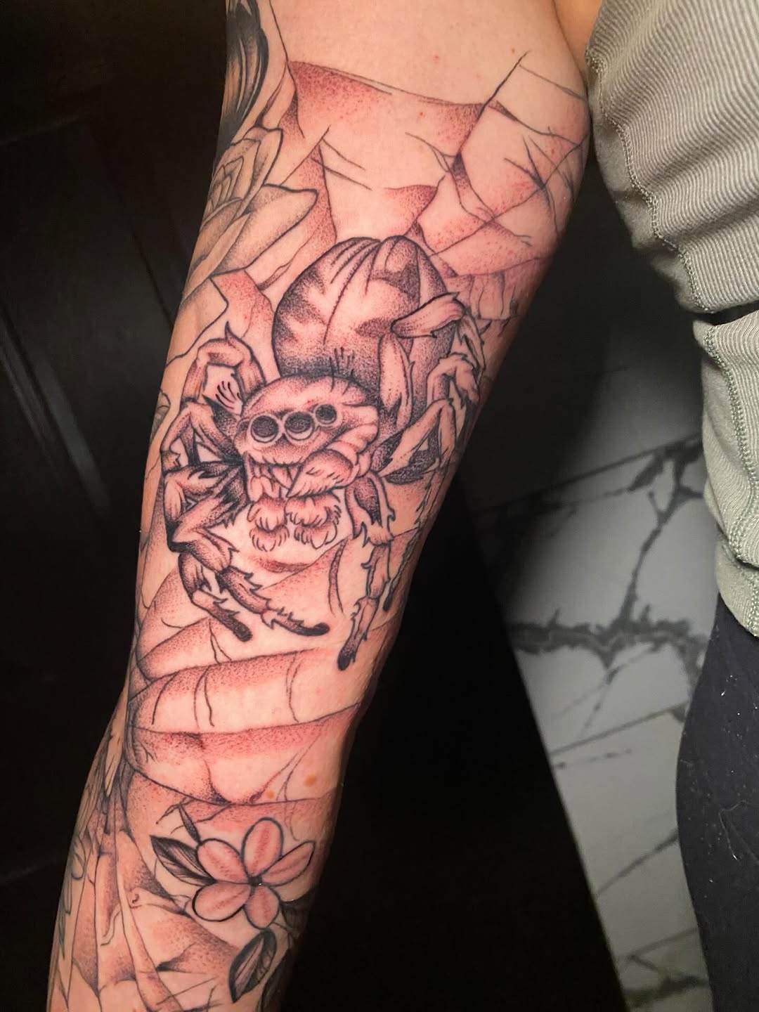 Tattoo by @nathena.ink — black_and_grey, realism
