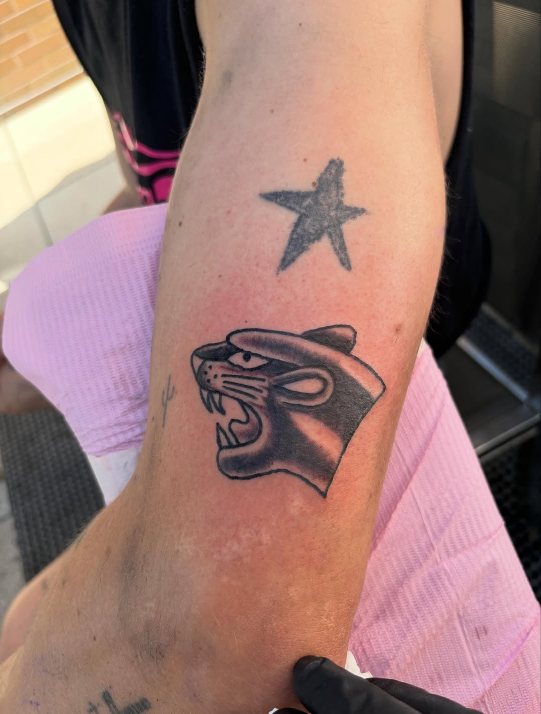 Tattoo by @skull.quest โ american_traditional, black_and_grey