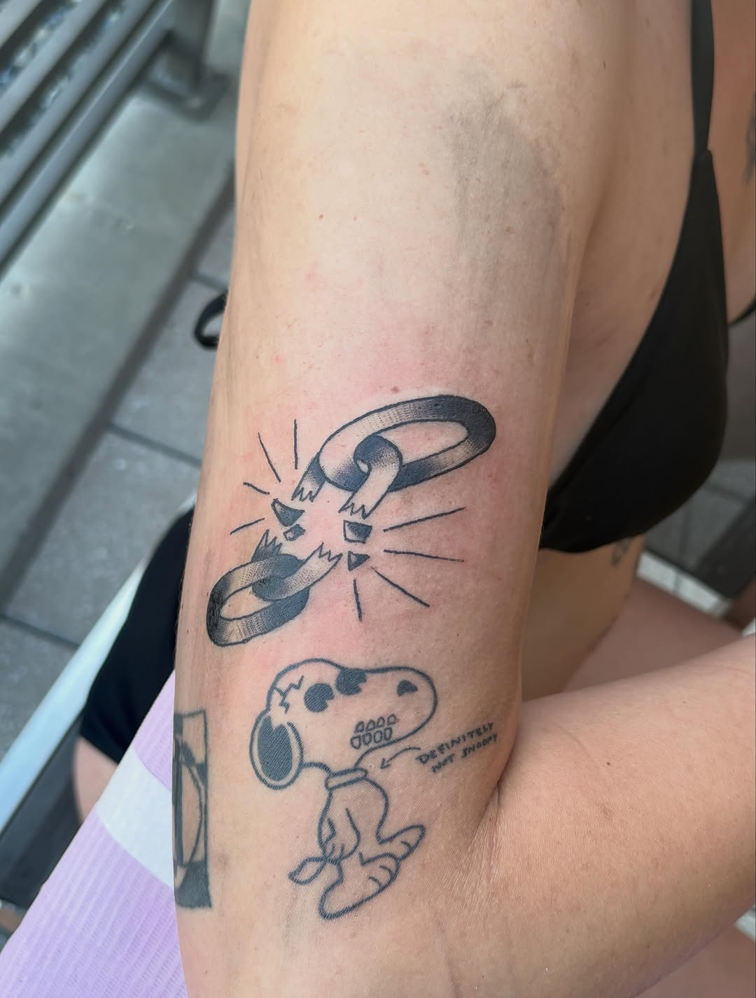 Tattoo by @skull.quest โ american_traditional, lettering_script