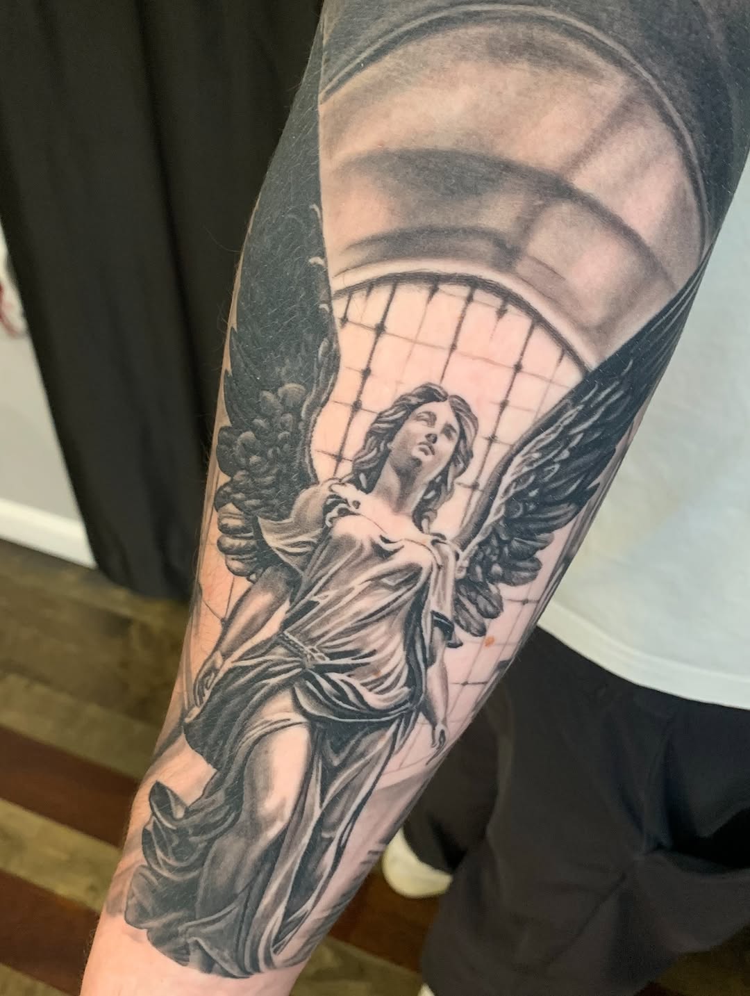 Tattoo by @jimboslicetat2 — realism, black_and_grey