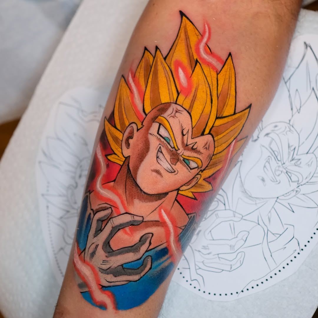 Tattoo by @coztic_tatt โ anime, new_school