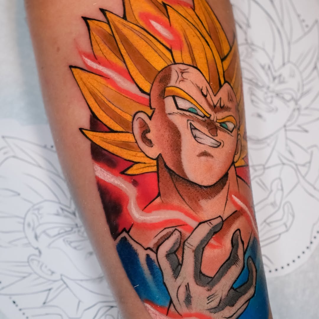 Tattoo by @coztic_tatt โ anime, new_school