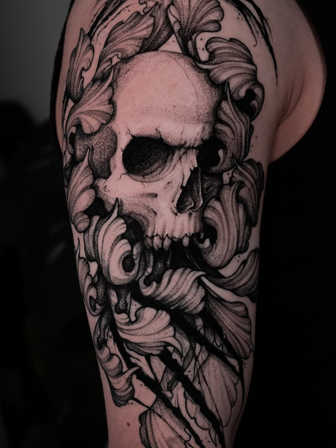 Tattoo by @da.gloom — dark_realism, dotwork