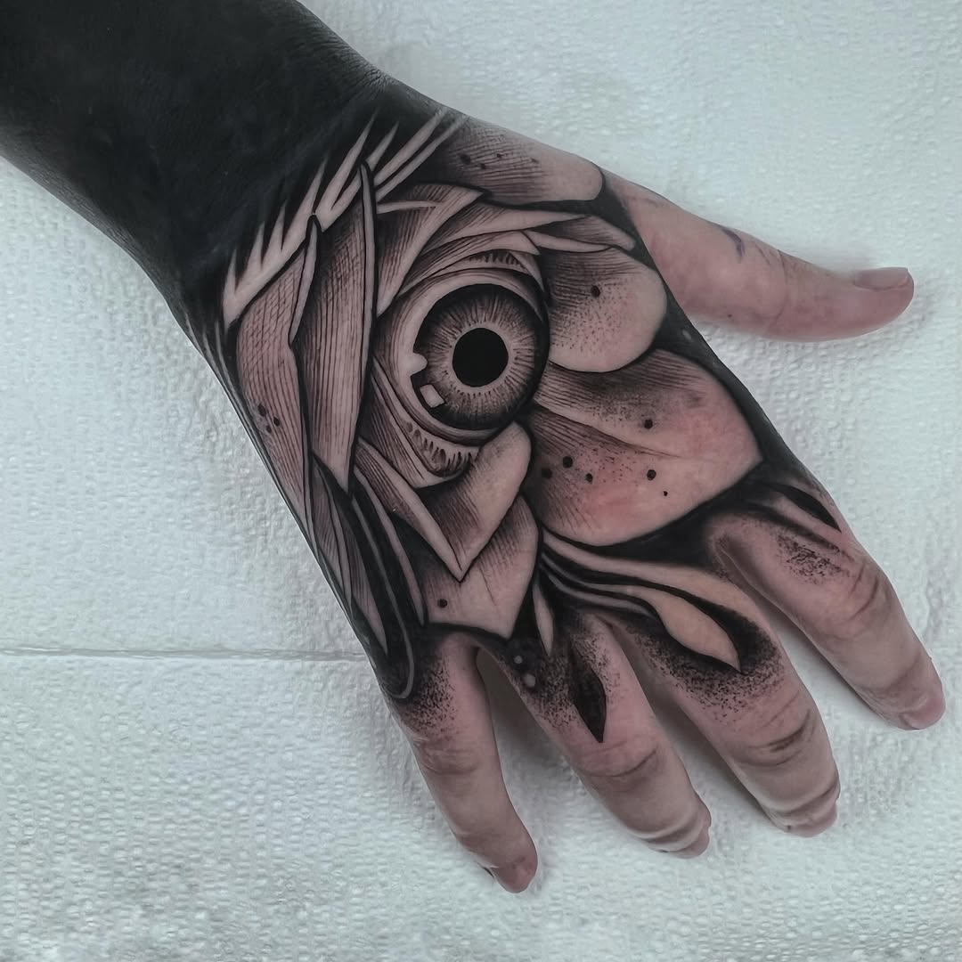 Tattoo by @annawolfftattoos — black_and_grey, realism