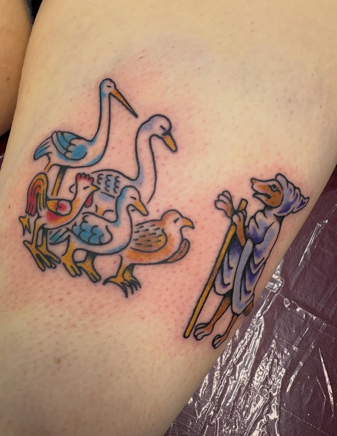 Tattoo by @abbeytat — american_traditional, illustrative