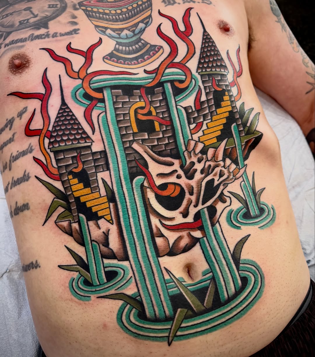Tattoo by @adamthekid — neo_traditional, black_and_grey