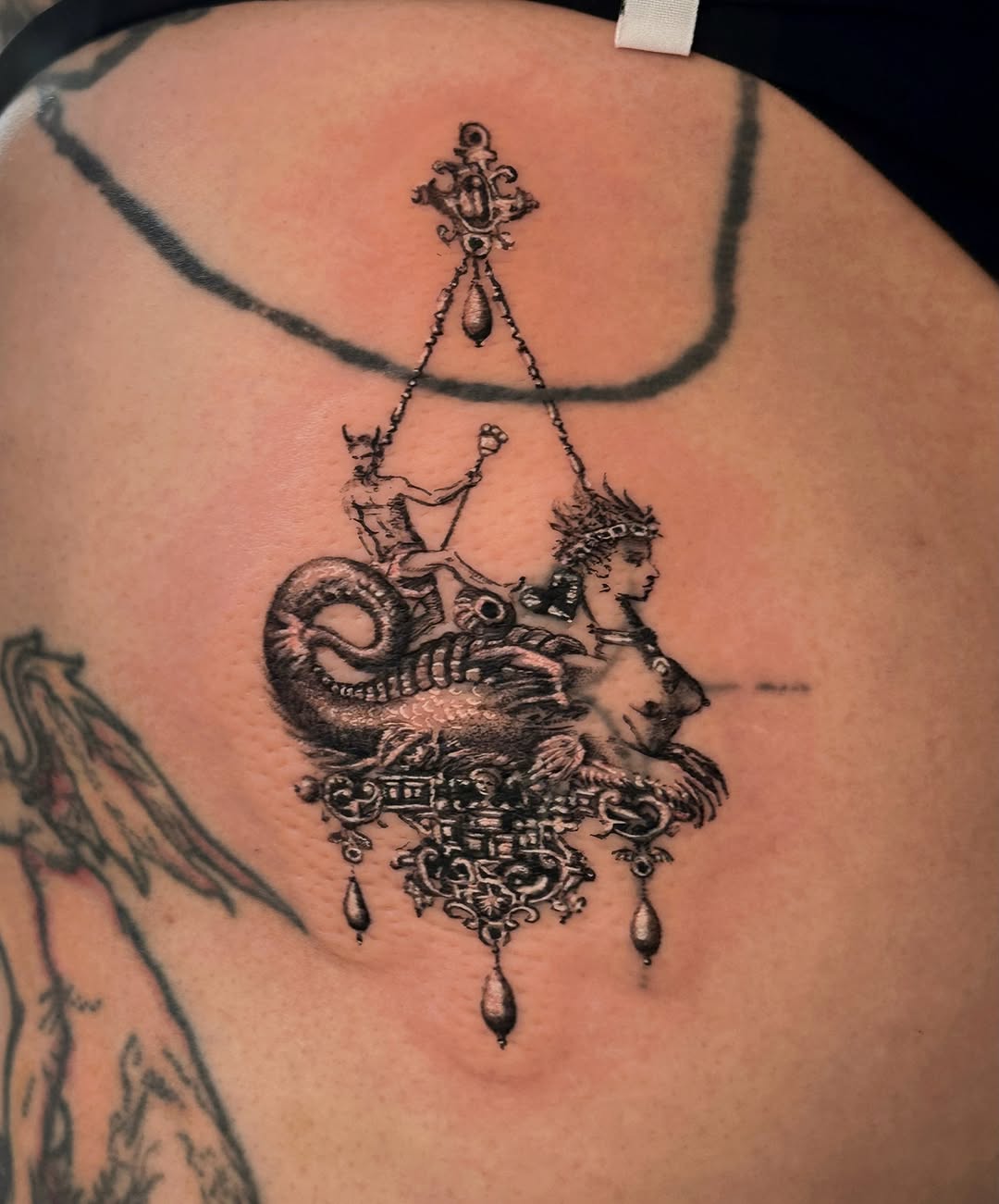 Tattoo by @sexytattoofactory — black_and_grey, illustrative