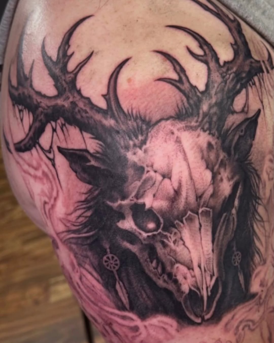 Tattoo by @mctatty — black_and_grey, realism
