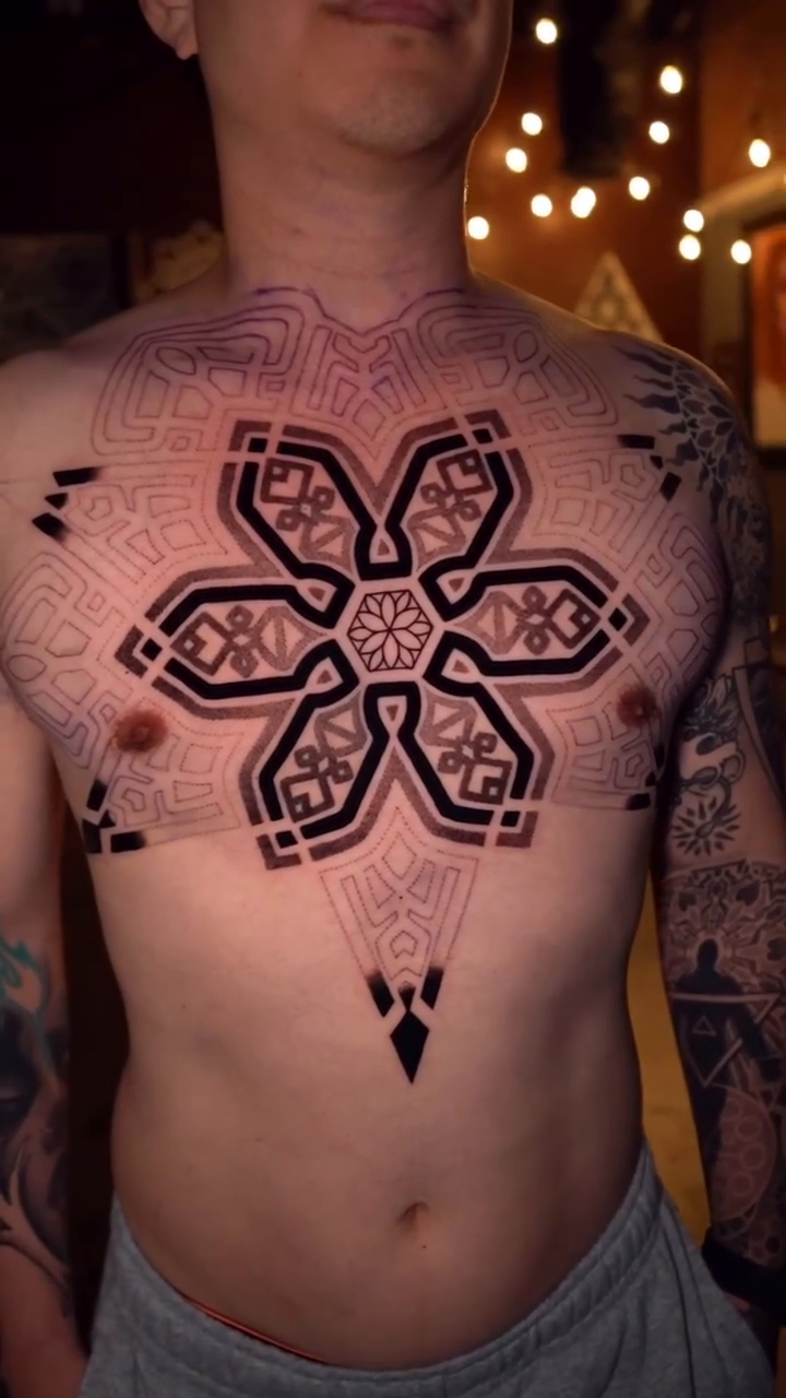 Tattoo by @jasoncalltattooer — geometric, blackwork