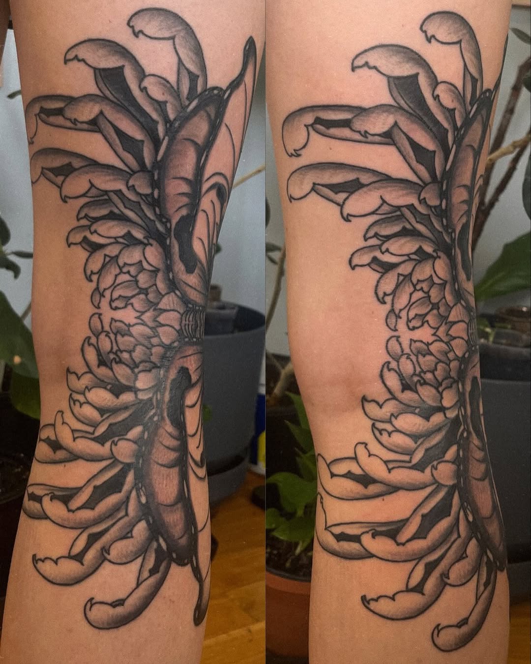 Tattoo by @li.leungtattoo β japanese_irezumi, black_and_grey