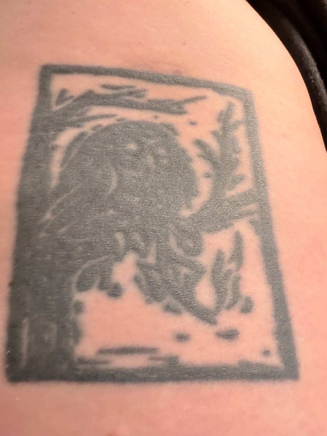 Tattoo by @bronzino_ink — blackwork