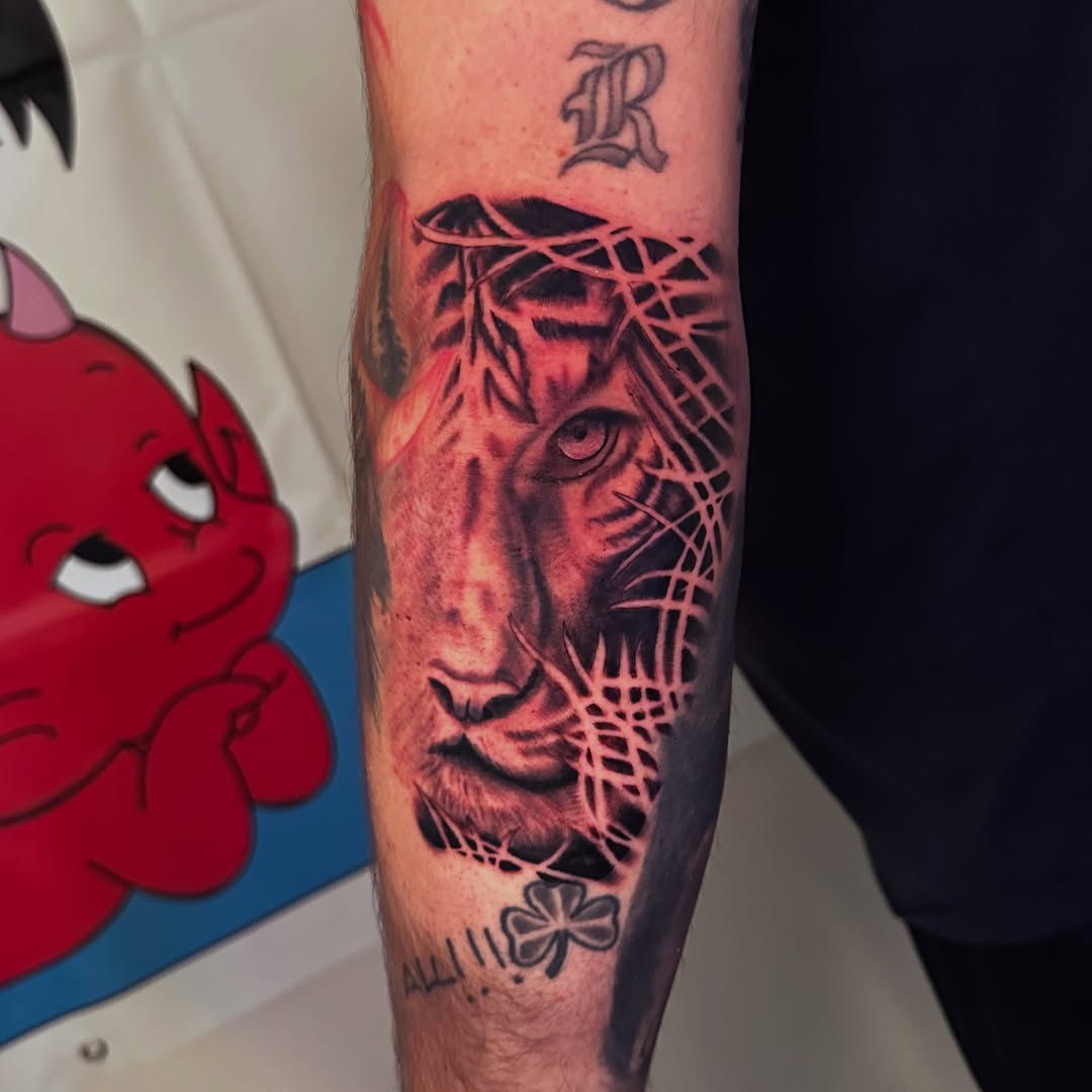 Tattoo by @drewthetattooguy β realism, black_and_grey