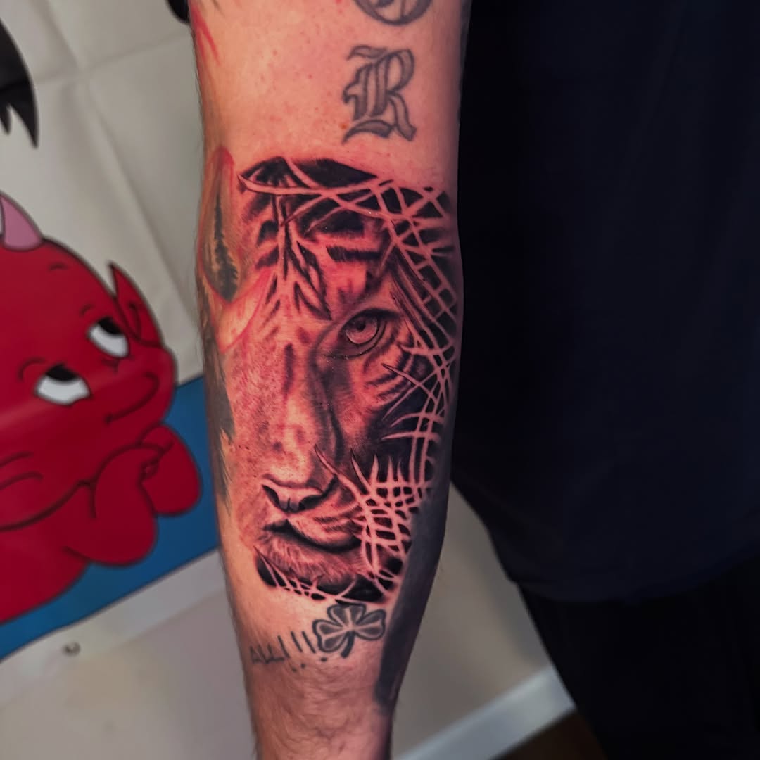 Tattoo by @drewthetattooguy β realism, black_and_grey