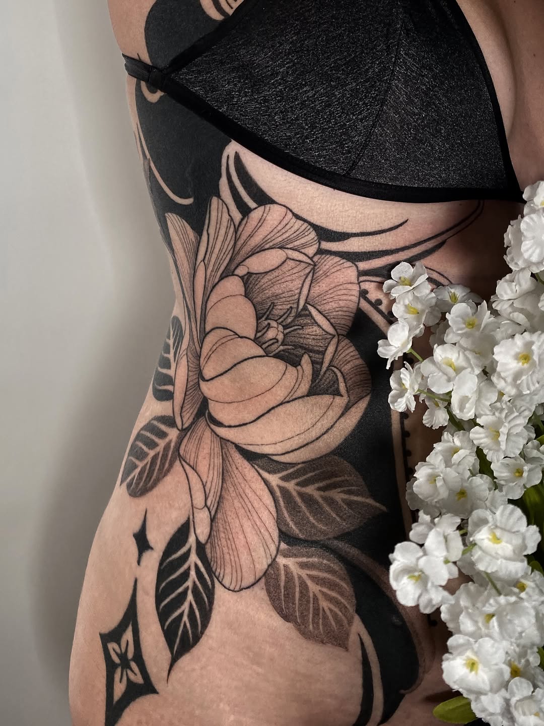 Tattoo by @n.dickinson — black_and_grey, ornamental