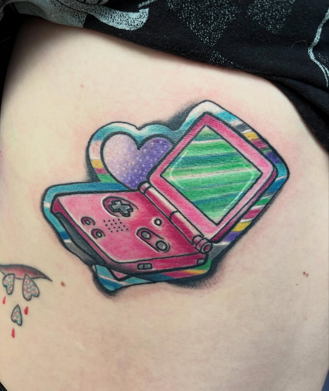 Tattoo by @little_dusty_tattoos — illustrative, new_school